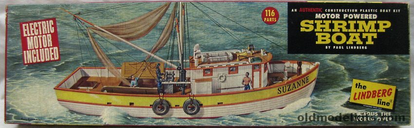 Lindberg 1/60 Shrimp Boat Suzanne, 712M-249 plastic model kit